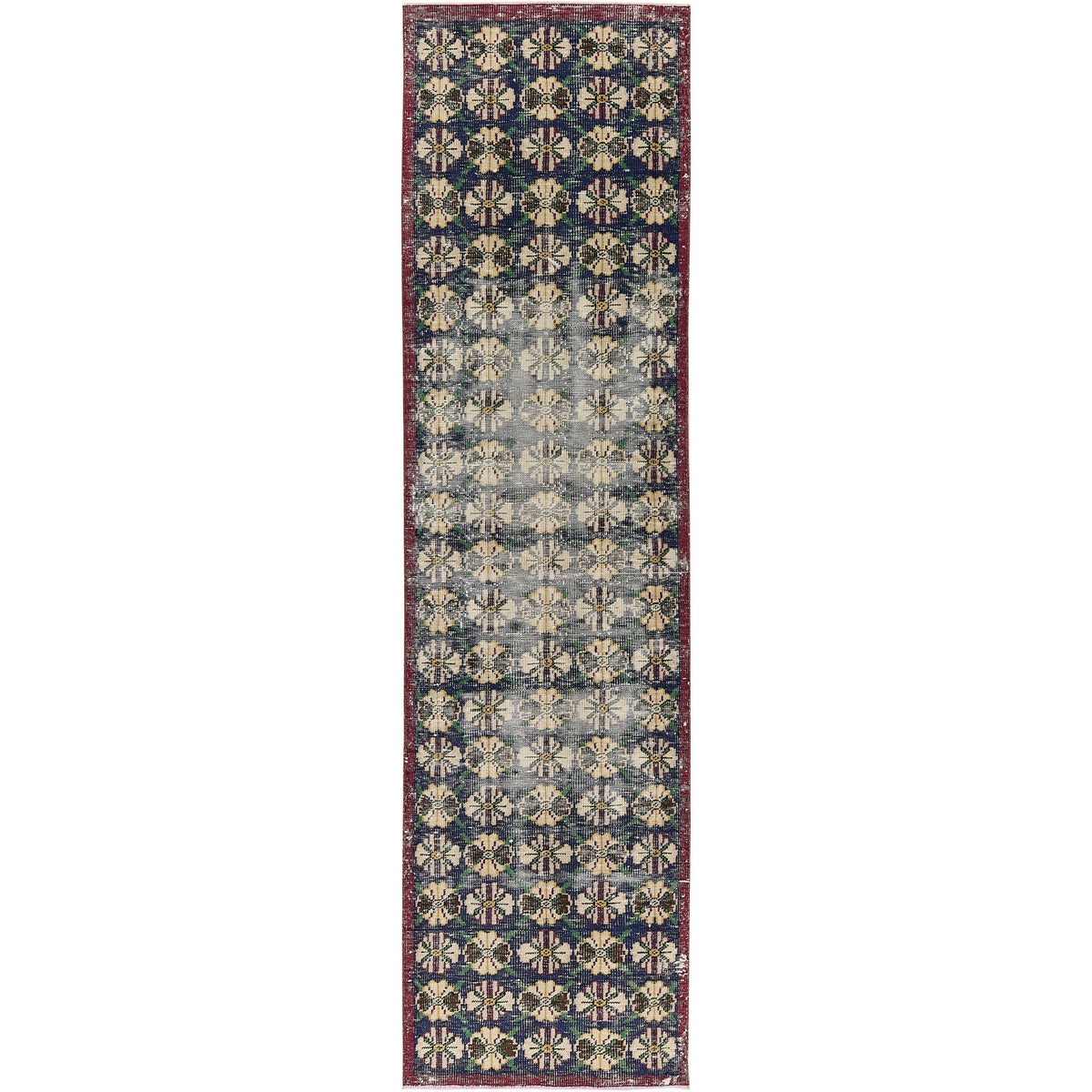 Ieishia | Allover Pattern | Vintage Turkish Runner | Kuden Rugs