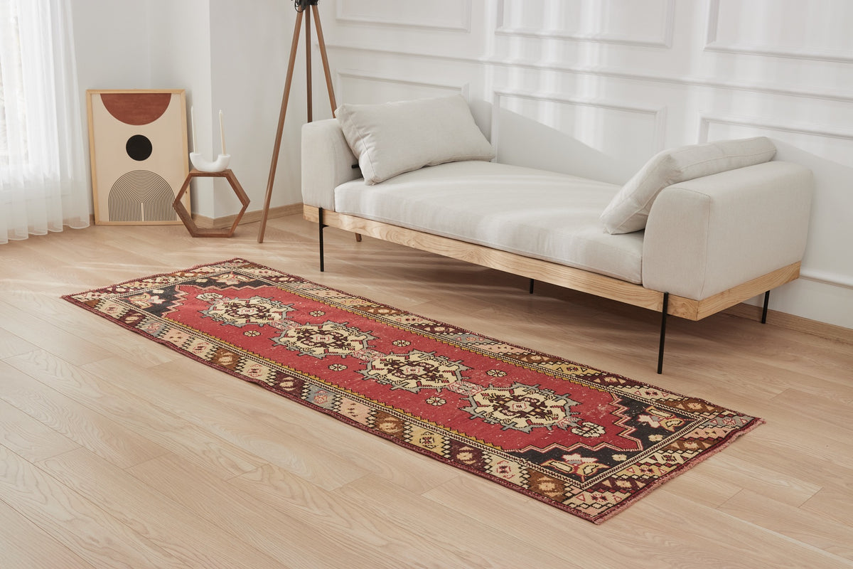 Ilicia | Red Elegance | Authentic Runner Carpet | Kuden Rugs