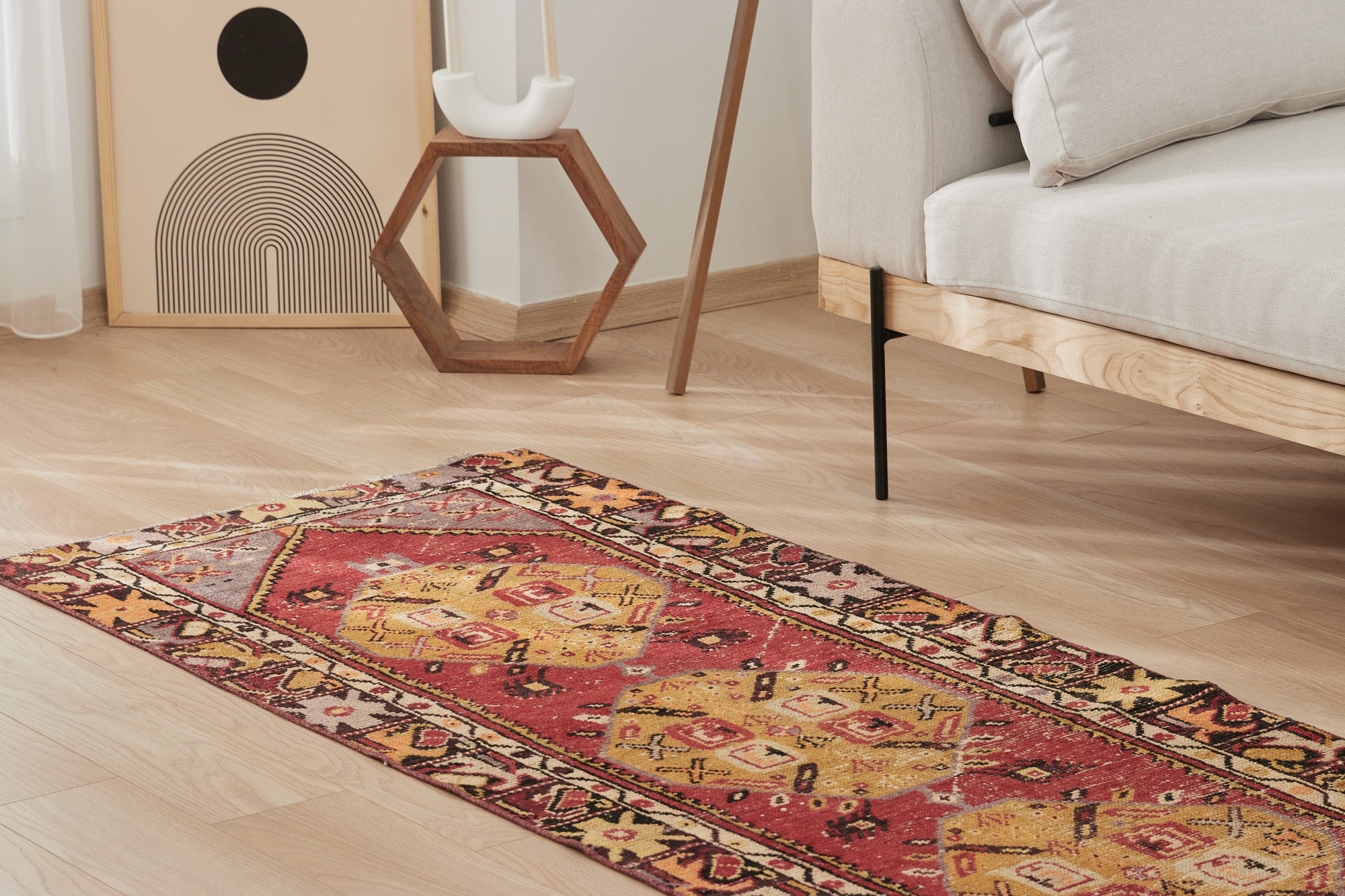 Ilinah | Anatolian Weave | Unique Runner Rug | Kuden Rugs