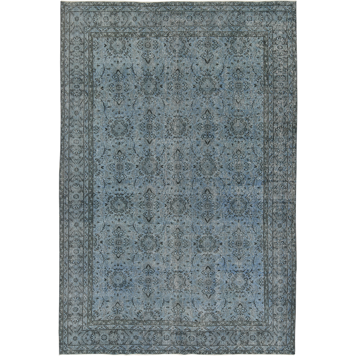 Indiya | Deep Blue Overdyed Area Rug | Kuden Rugs