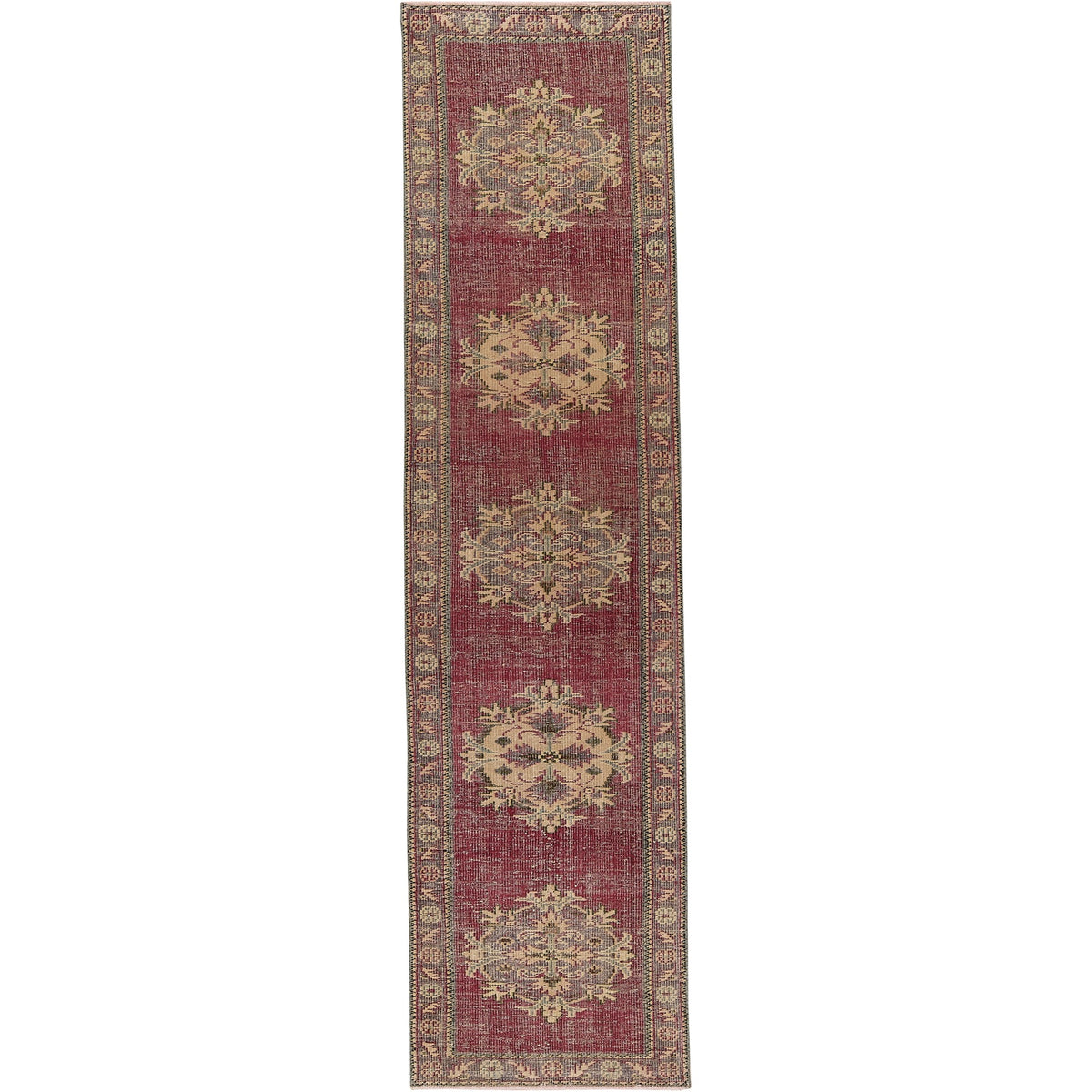 Ivetha | Medallion Marvel | Handcrafted Turkish Runner | Kuden Rugs