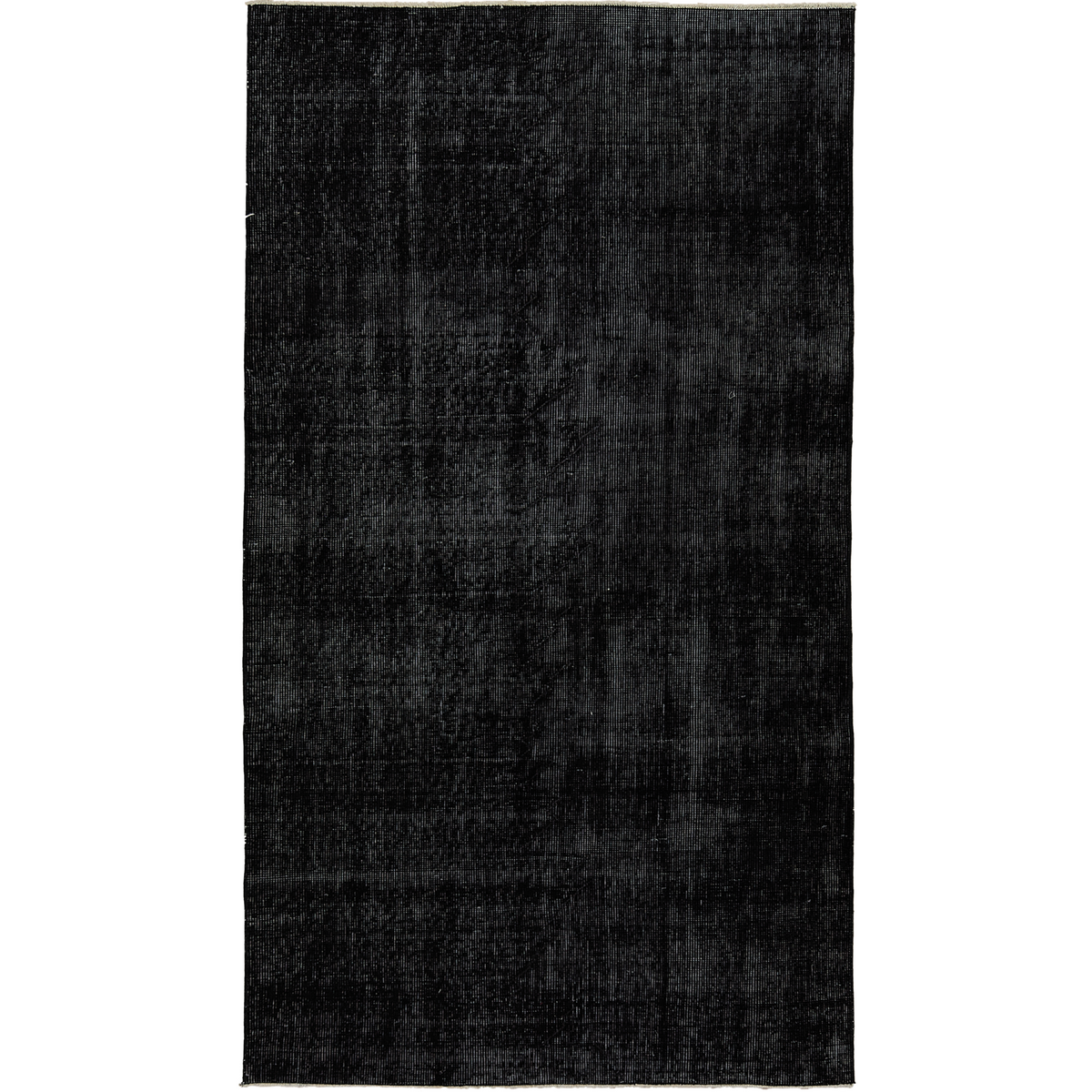 Jaanah | Sleek Black Vintage Accent Rug | Kuden Rugs