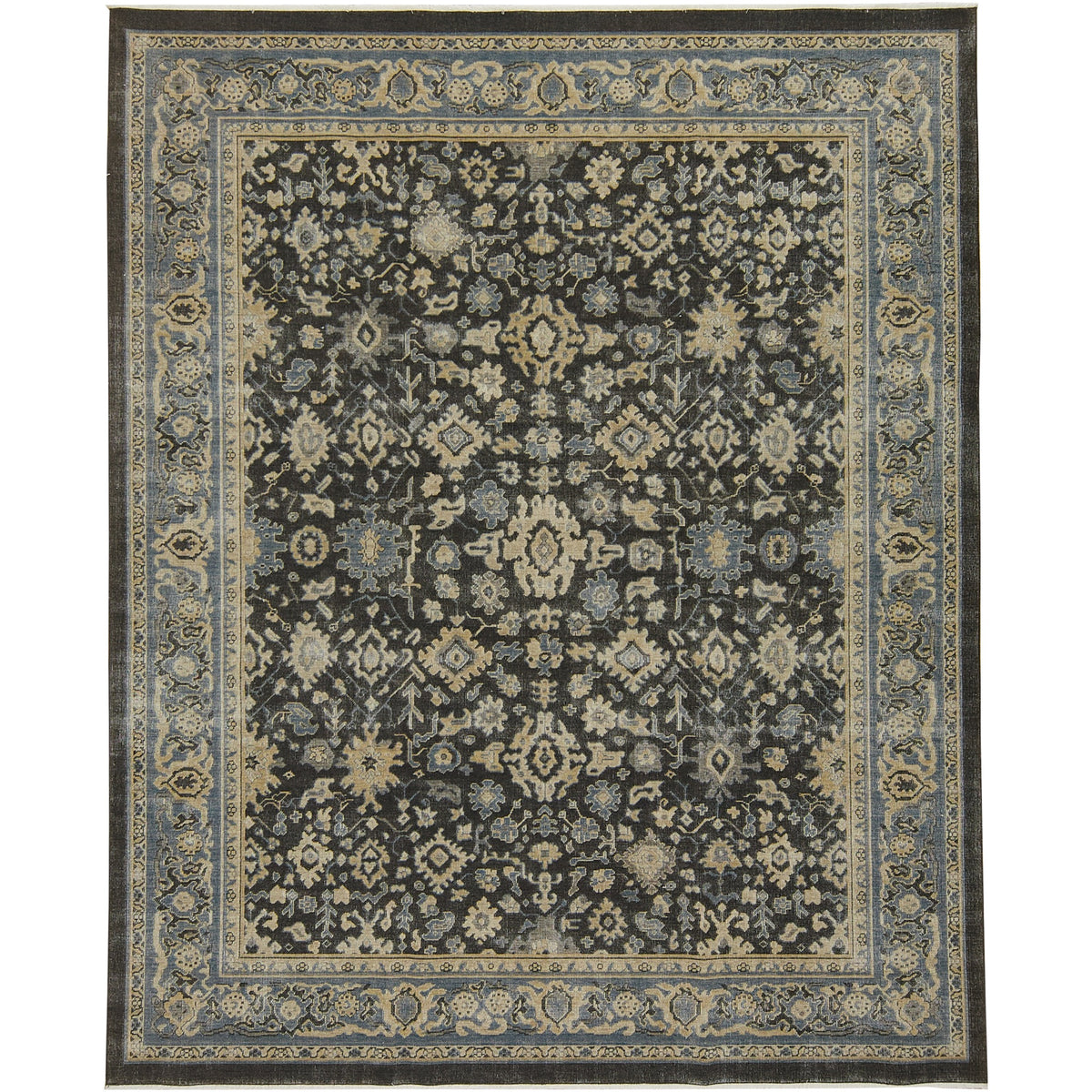 Jaeley | Sophisticated Black Turkish Rug | Kuden Rugs