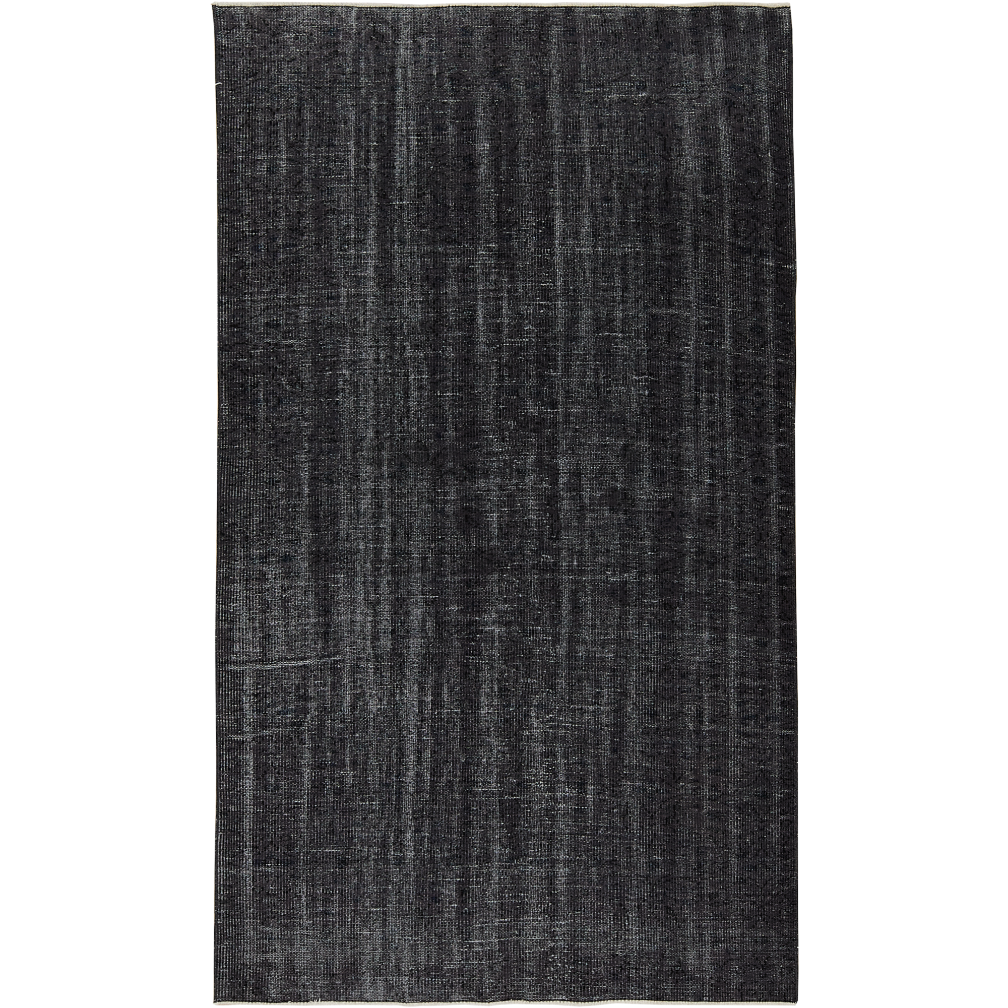 Jane | Sleek Black Overdyed Wool Rug | Kuden Rugs