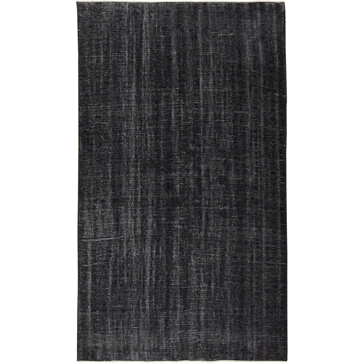 Jane | Sleek Black Overdyed Wool Rug | Kuden Rugs