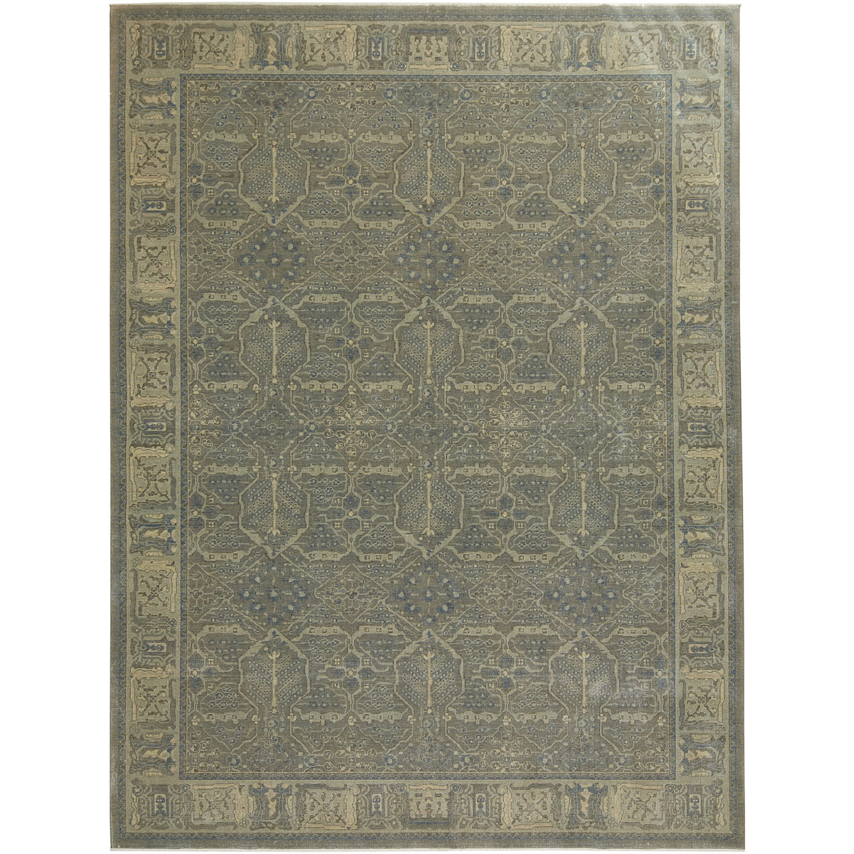 Jennifer | Elegant Gray Turkish Rug | Kuden Rugs