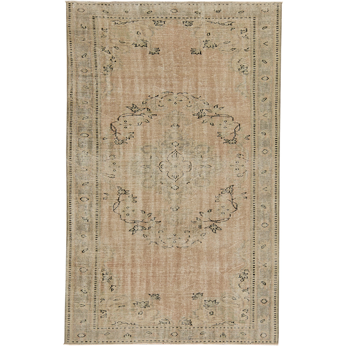 Jillian | Warm Orange Hand-Knotted Rug | Kuden Rugs
