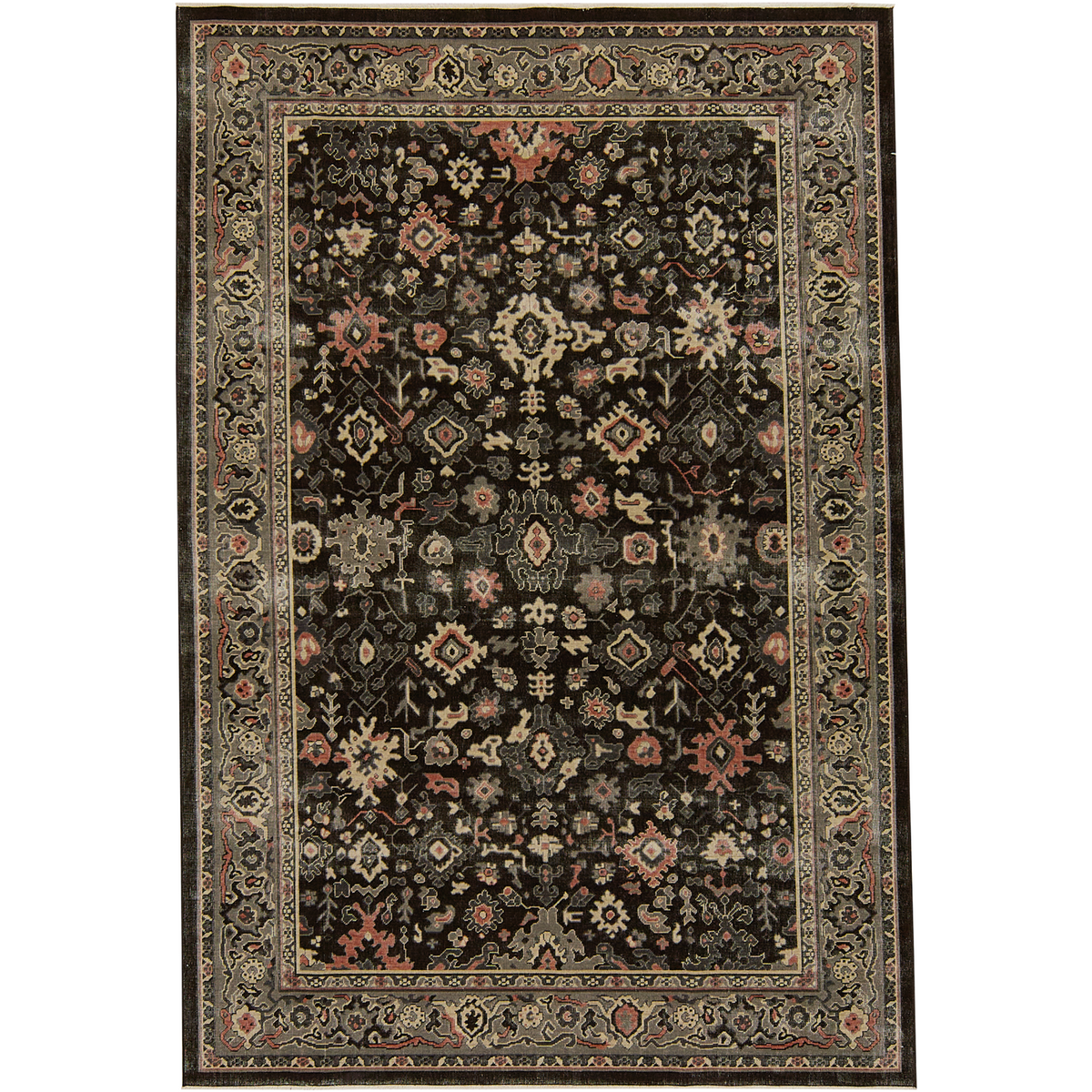 Joesey | Elegant Black Oriental Rug | Kuden Rugs