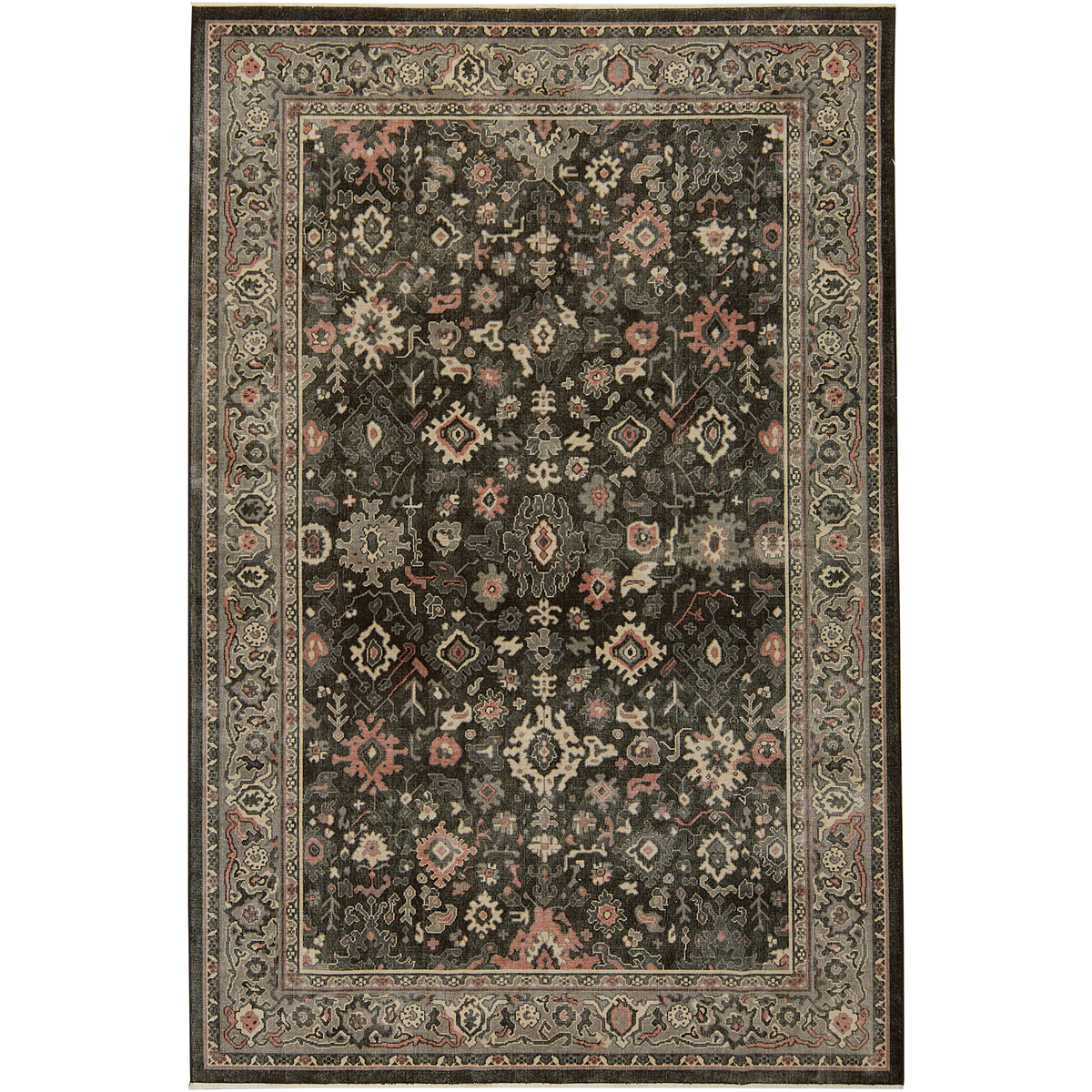Jordee | Elegant Black Oriental Rug | Kuden Rugs