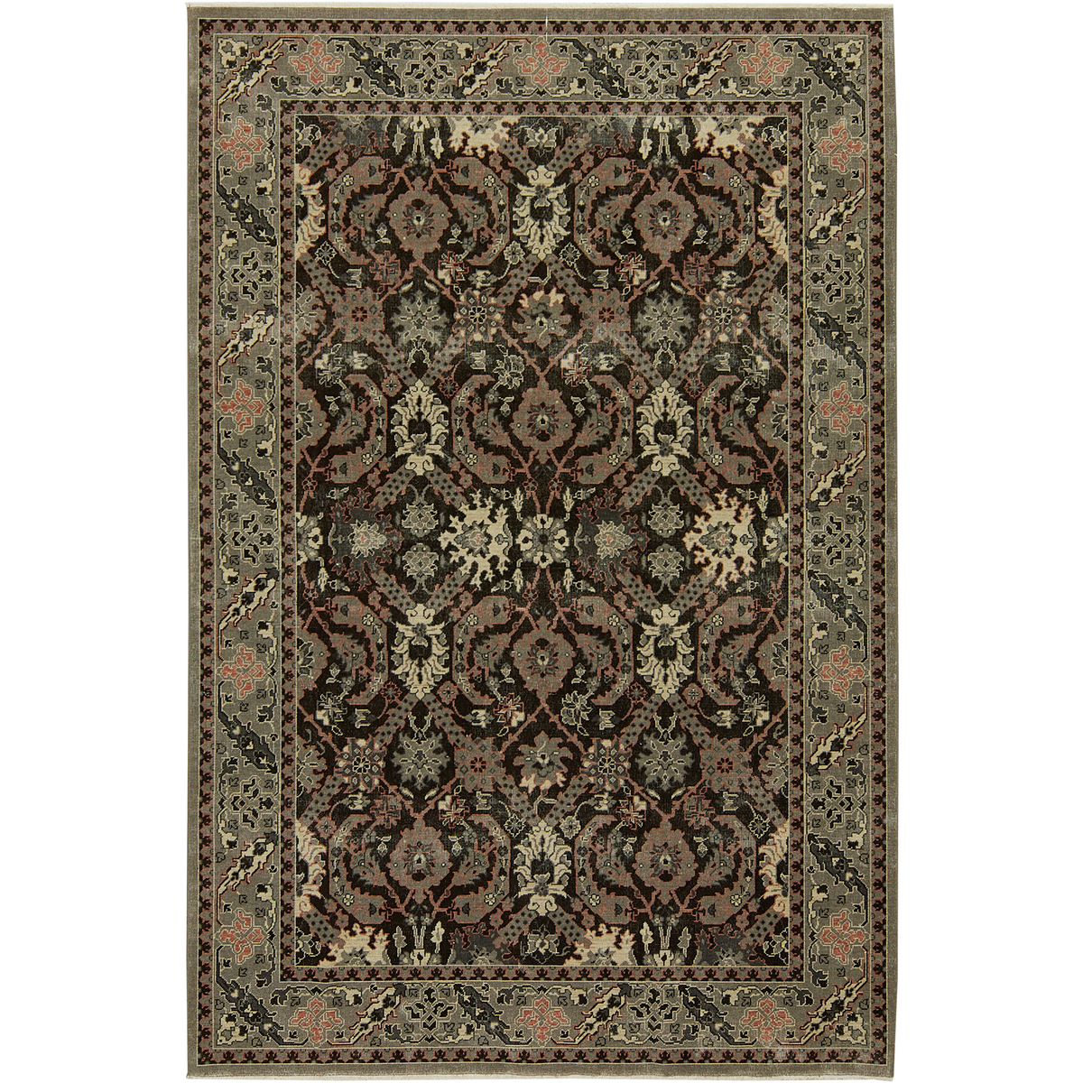Kaecondra | Elegant Black Oriental Rug | Kuden Rugs