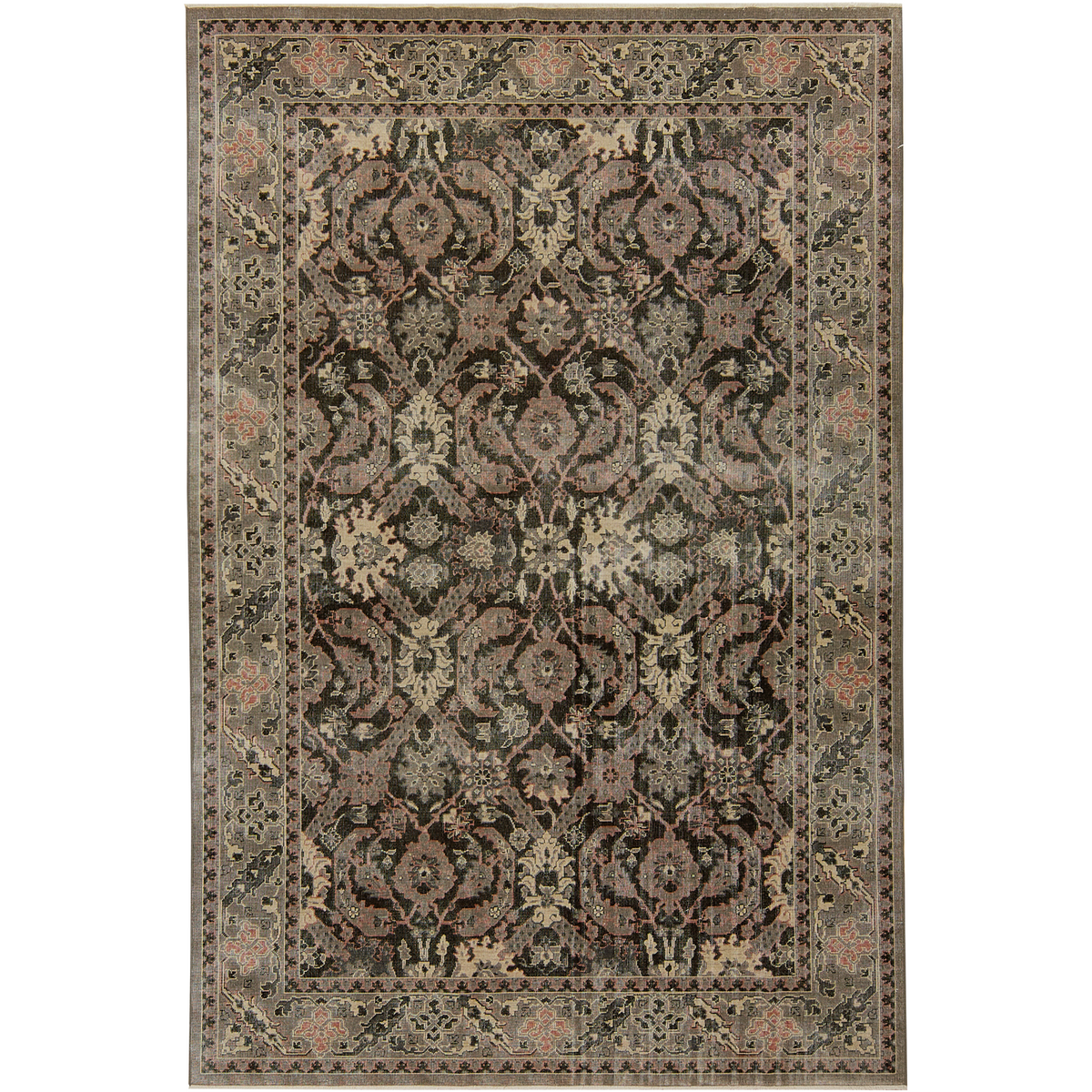 Kaethe | Elegant Black Oriental Rug | Kuden Rugs