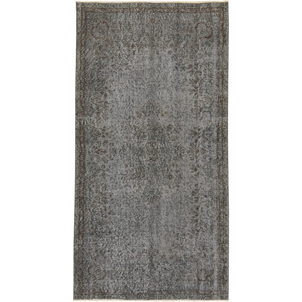 Kaida | Sleek Gray Medallion Rug | Kuden Rugs