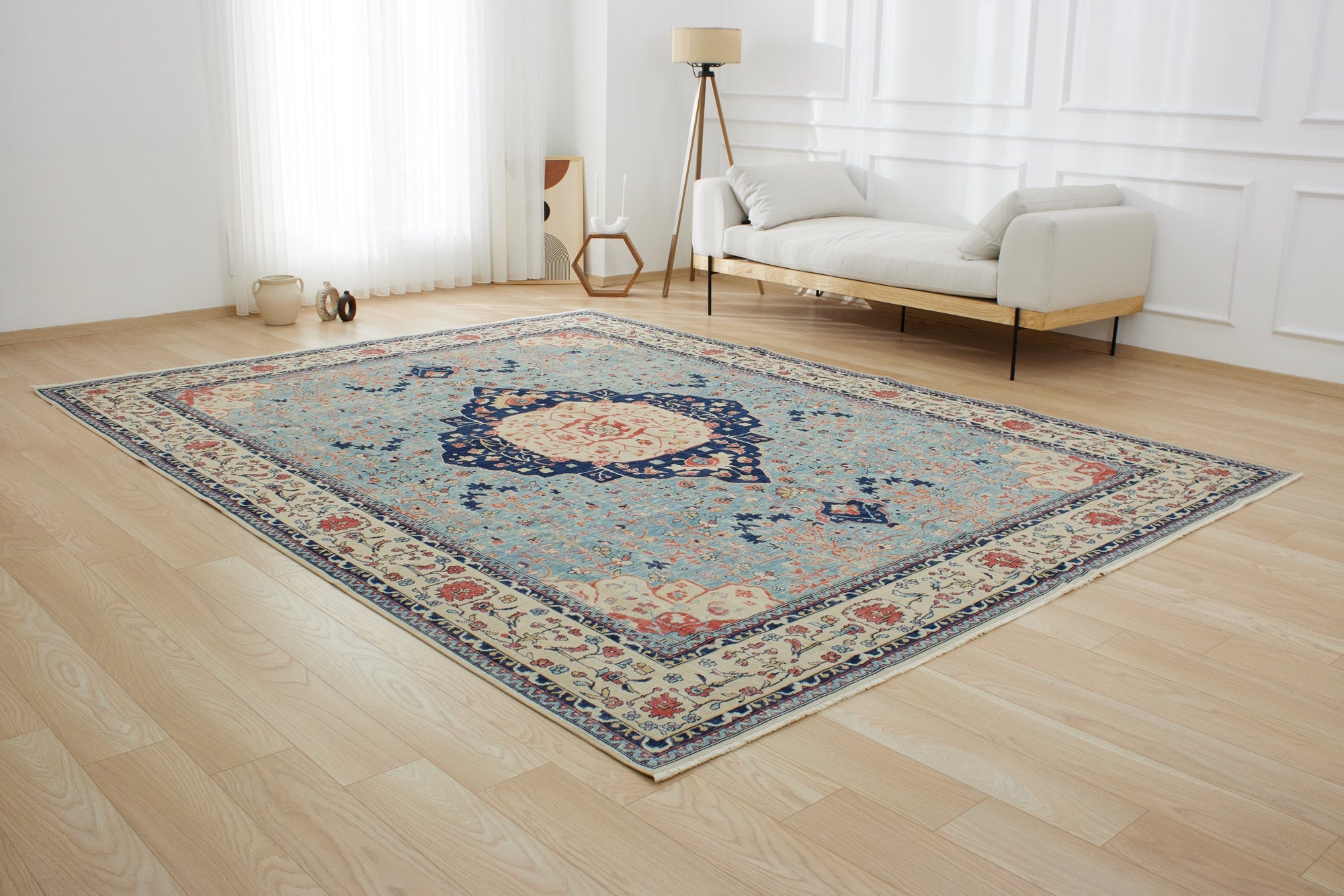 Kamna | Handmade Wool-Cotton Area Luxury | Kuden Rugs