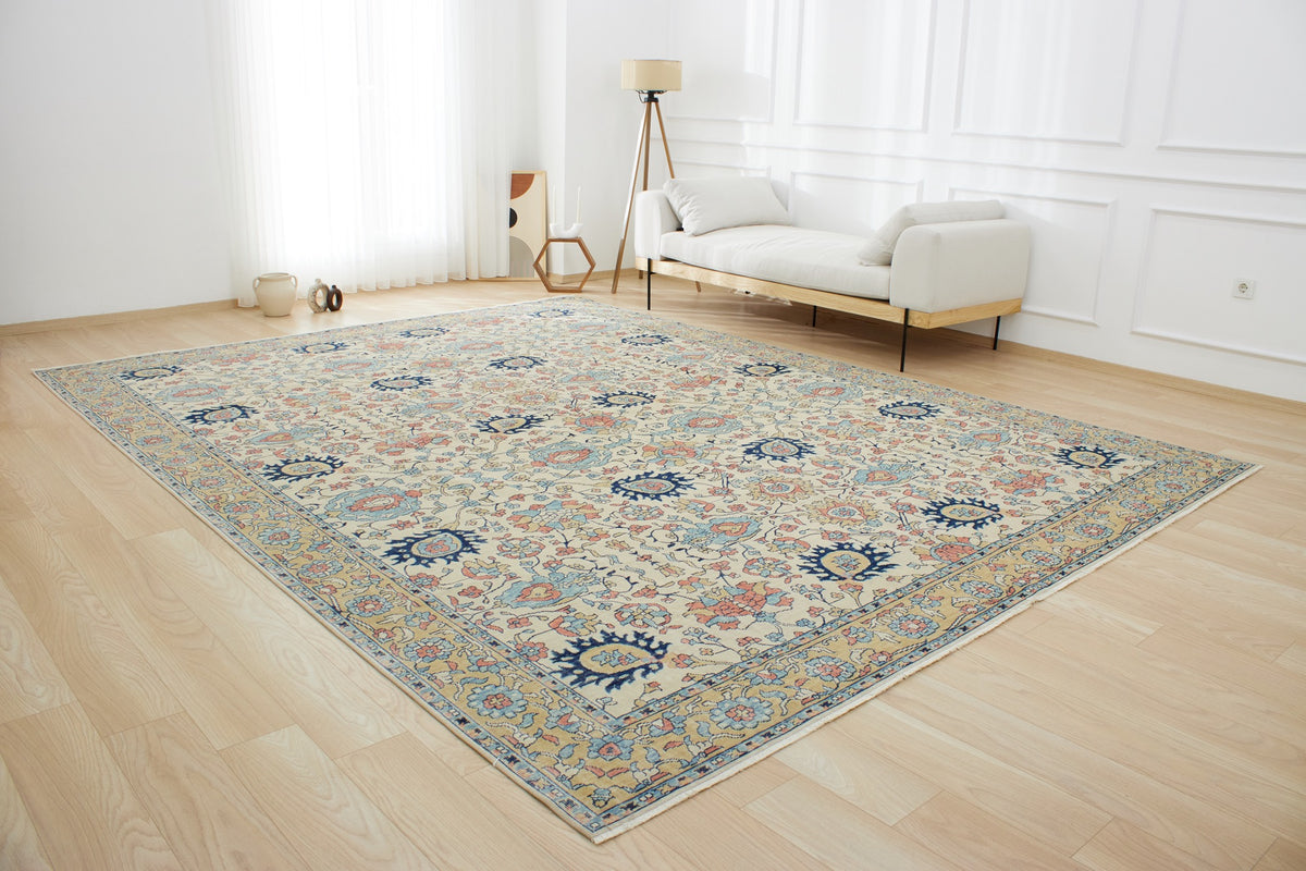 Kapreece | Handmade Wool-Cotton Area Opulence | Kuden Rugs