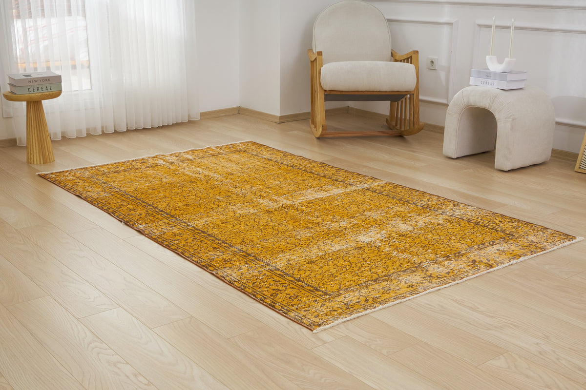 Karbie | Overdyed Splendor | Vintage Orange Carpet | Kuden Rugs