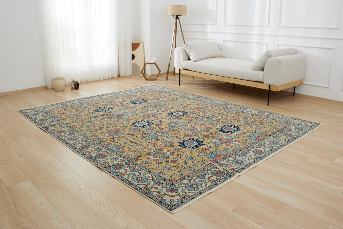 Karmiti | Handmade Wool-Cotton Area Opulence | Kuden Rugs