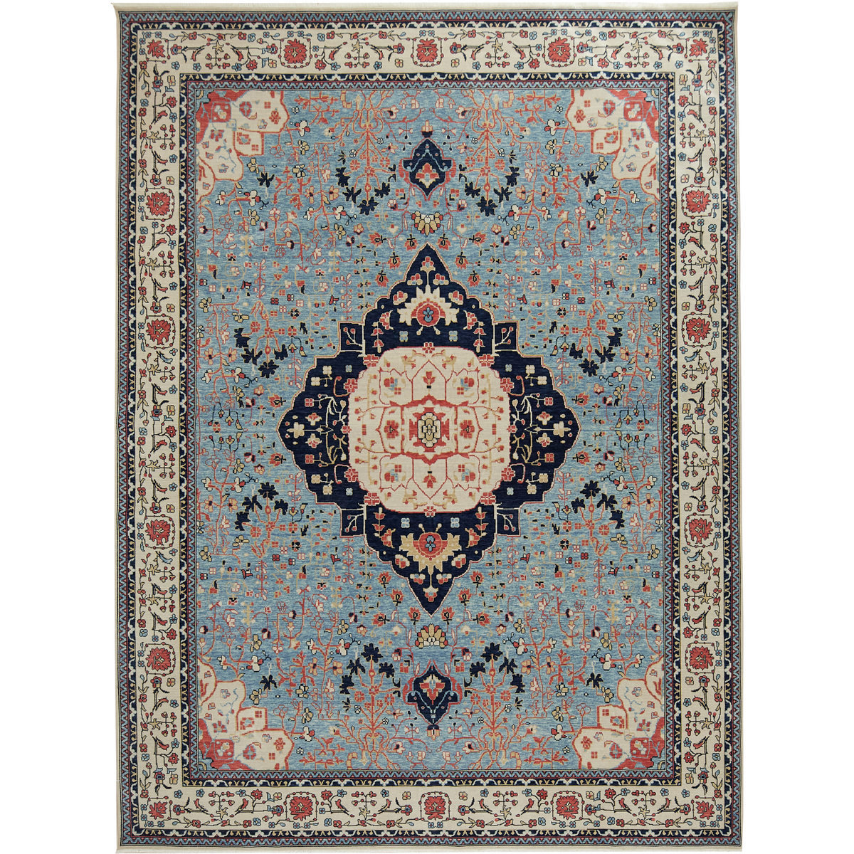 Karolyna | Regal Blue Medallion Rug | Kuden Rugs