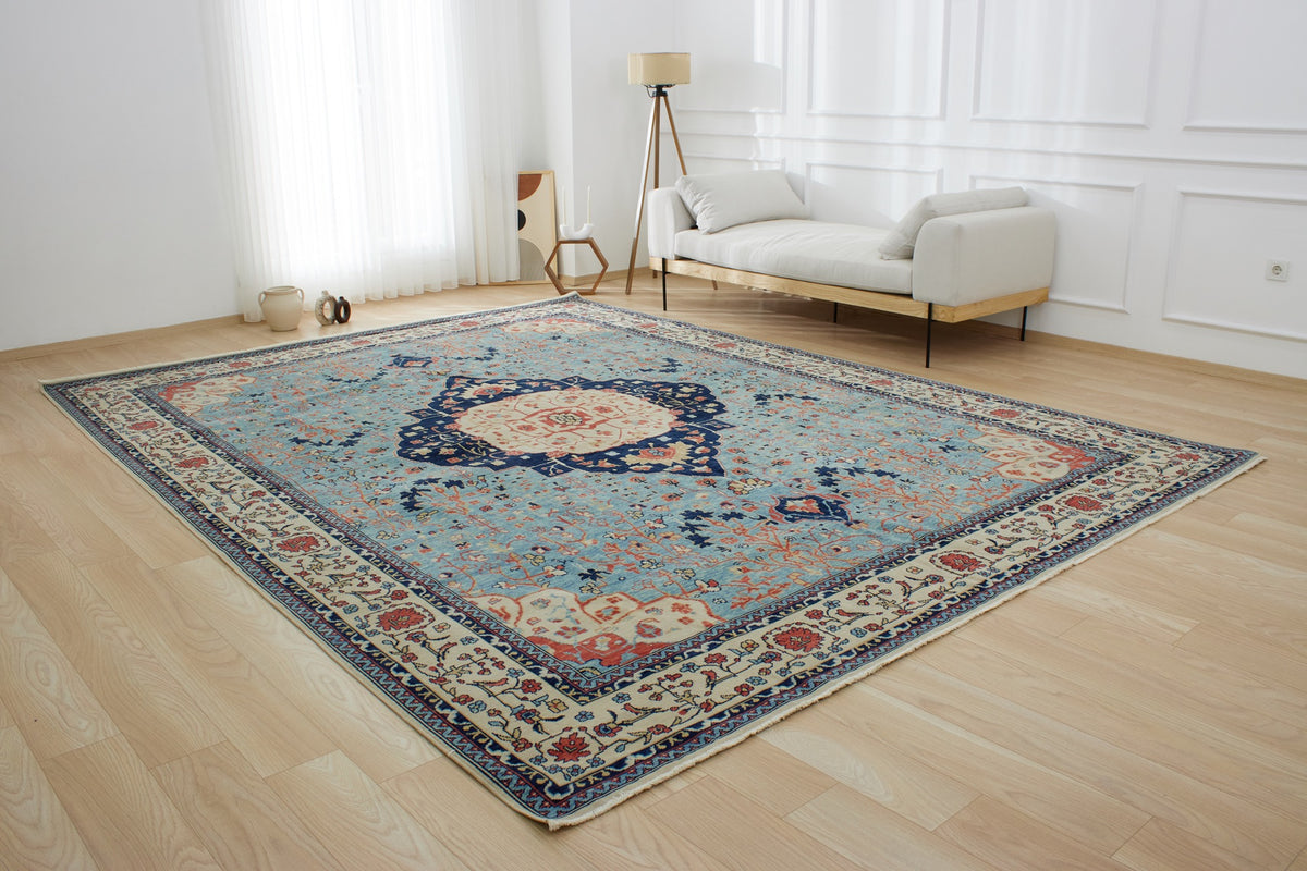 Karolyna | Handmade Wool-Cotton Area Opulence | Kuden Rugs