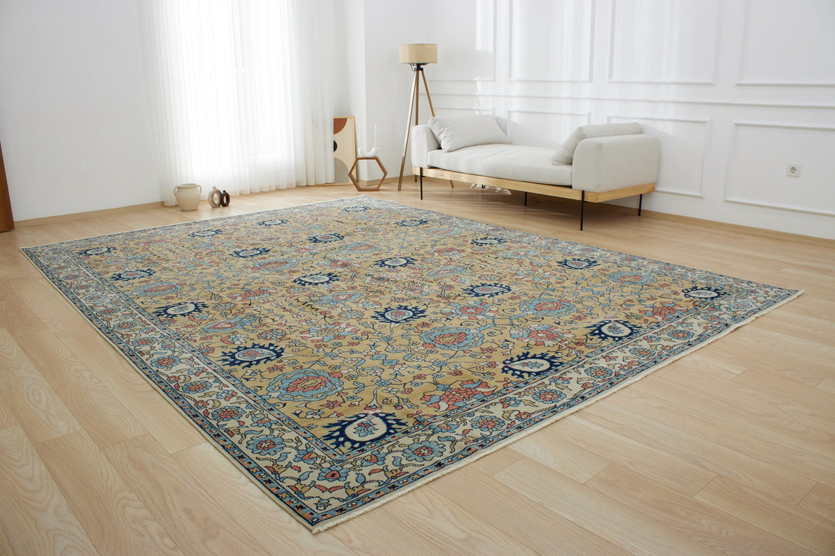 Karron | Handmade Wool-Cotton Area Opulence | Kuden Rugs
