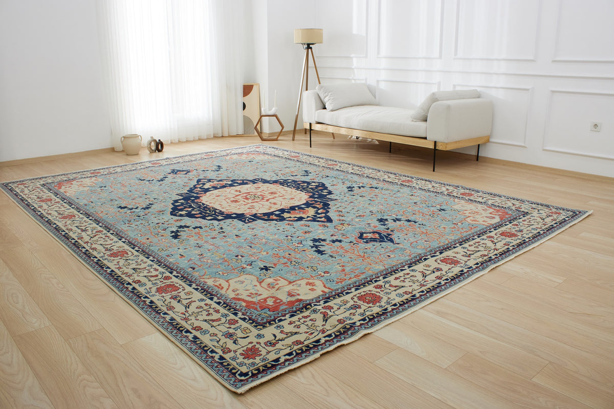 Karsen | Handmade Wool-Cotton Area Opulence | Kuden Rugs