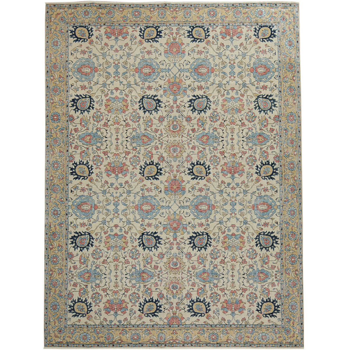 Kassie | Luxurious Cream Floral Rug | Kuden Rugs