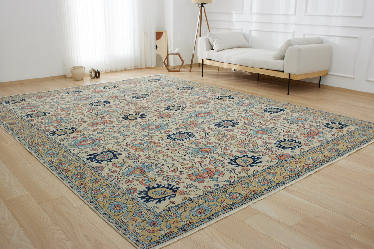 Kassie | Handmade Wool-Cotton Area Opulence | Kuden Rugs