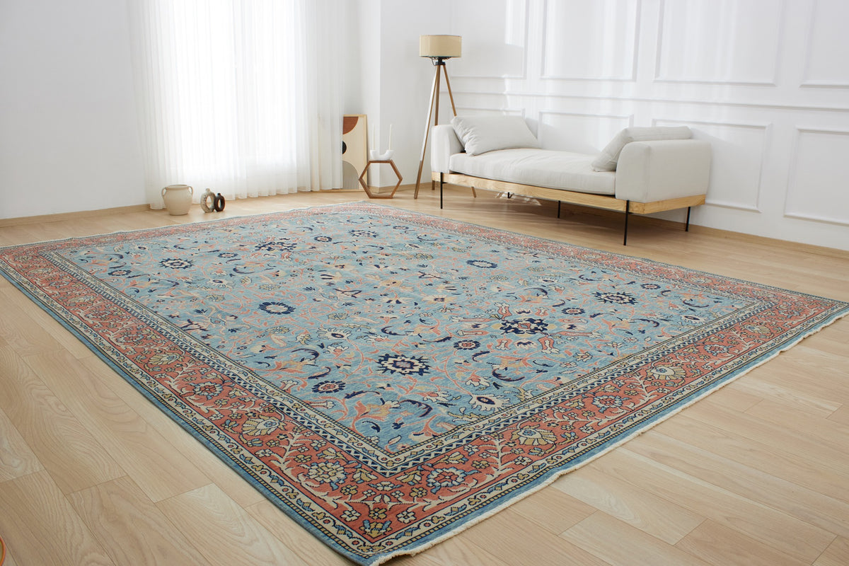 Kate | Handmade Wool-Cotton Area Opulence | Kuden Rugs