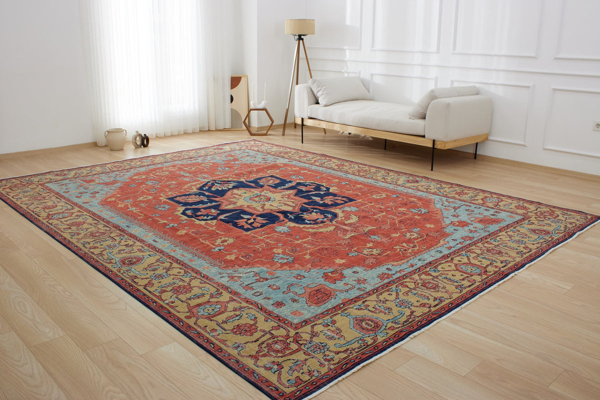 Kaylah | Handmade Wool-Cotton Area Opulence | Kuden Rugs