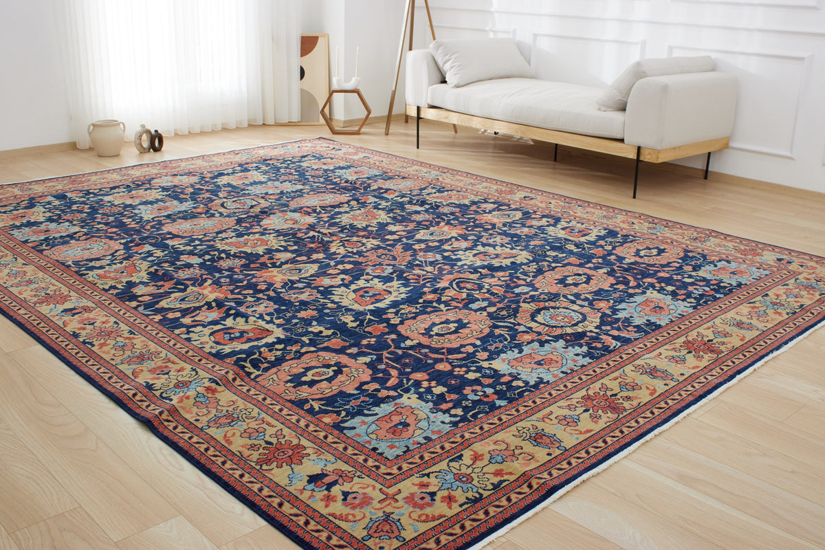 Kendis | Handmade Wool-Cotton Area Opulence | Kuden Rugs