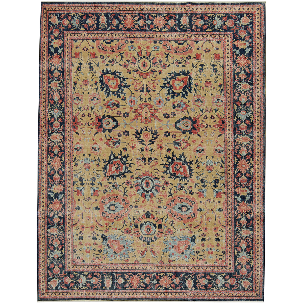 Kendrah | Luxurious Beige Oriental Rug | Kuden Rugs