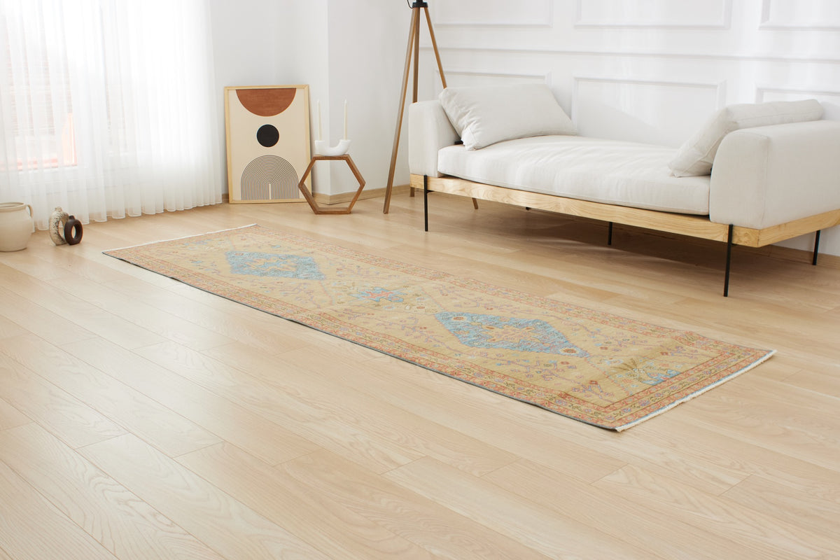 Kenna | Handmade Wool-Cotton Runner Luxury | Kuden Rugs