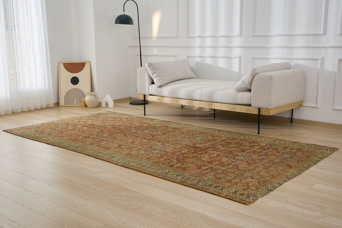 Kristyn - A Tapestry of Rich Reds and Intricate Patterns | Kuden Rugs