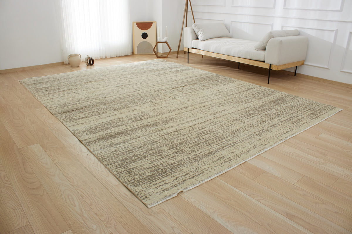 Laisha | Abstract Allure | Vintage Wool Blend Area Rug | Kuden Rugs