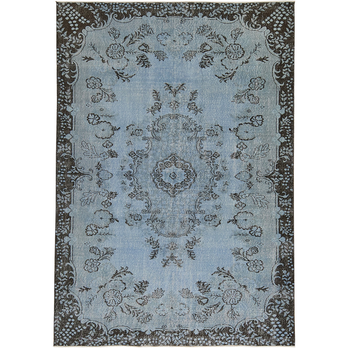 Leah | Serene Blue Hand-Knotted Elegance | Kuden Rugs