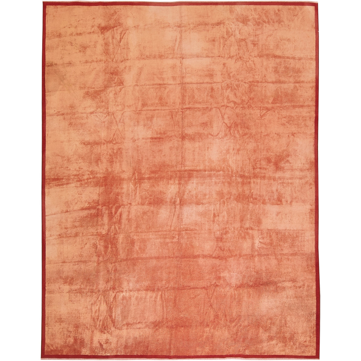 Leann | Warm Orange Hand-Knotted Rug | Kuden Rugs