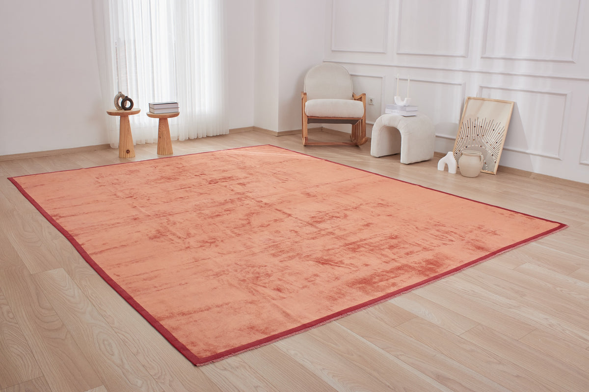 Leiko | Radiant Orange Turkish Rug | Kuden Rugs