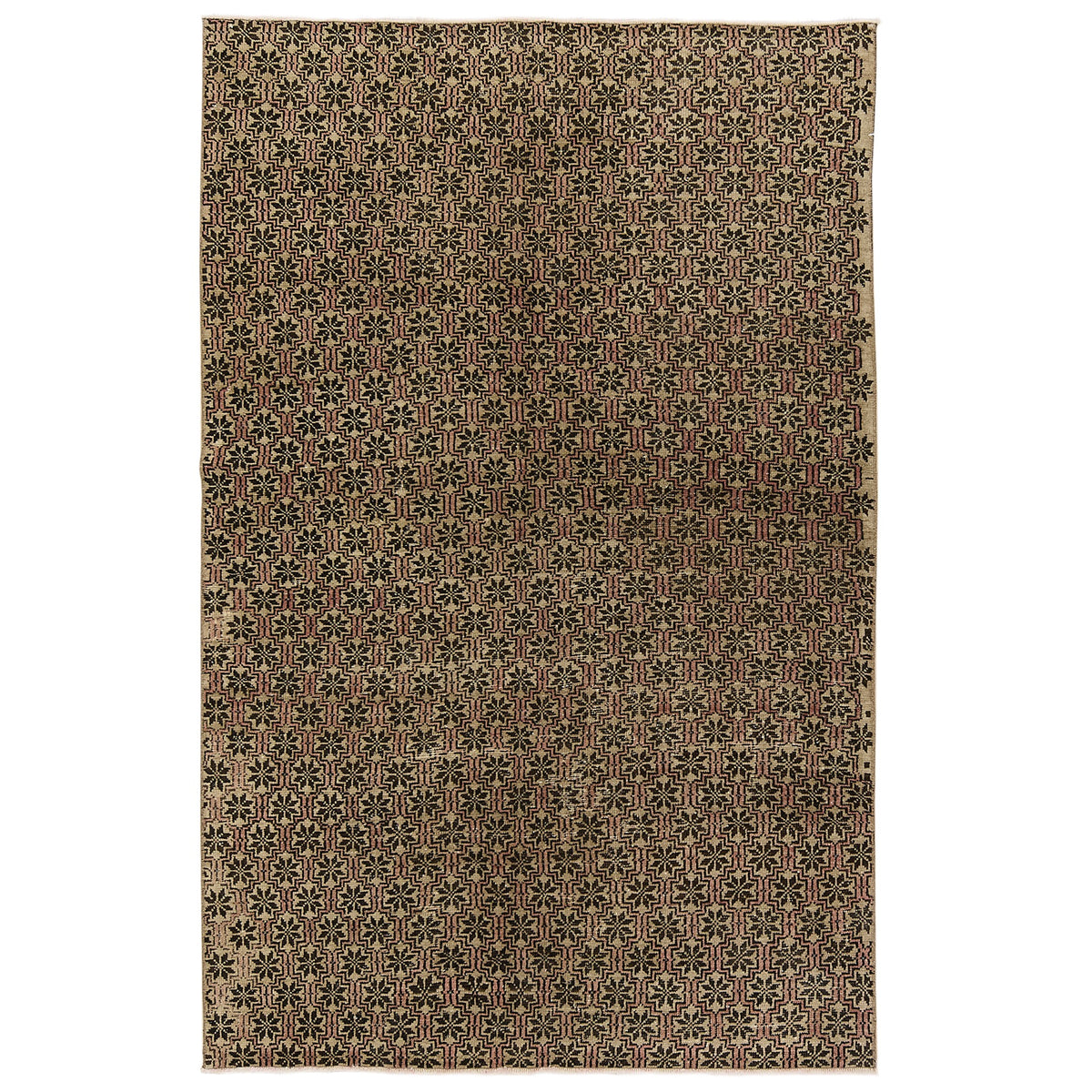 Lina | Vintage Turkish Splendor | Exquisite Brown Rug | Kuden Rugs