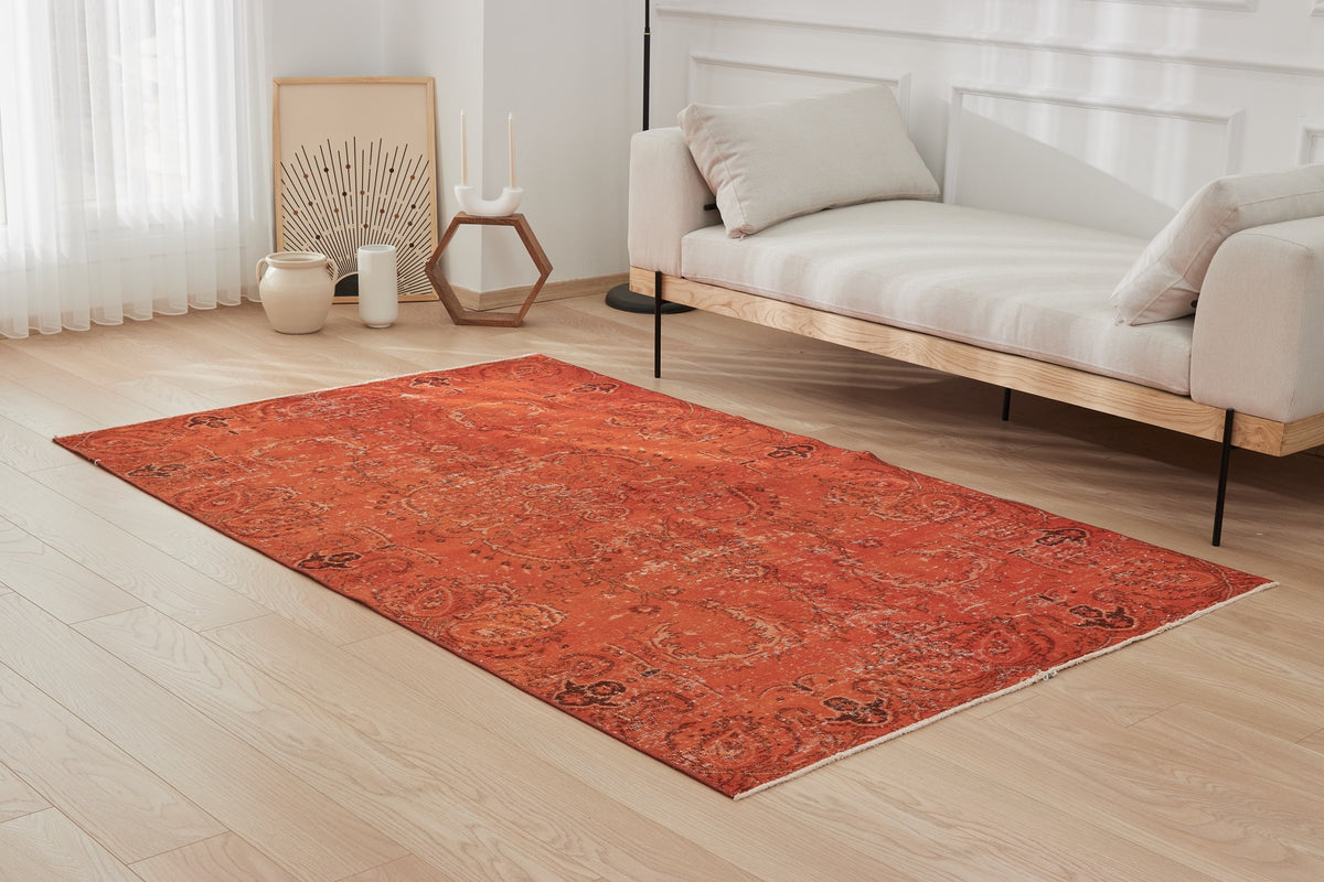 Turkish Overdyed Rug | Loyalty's Medallion Charm | Kuden Rugs