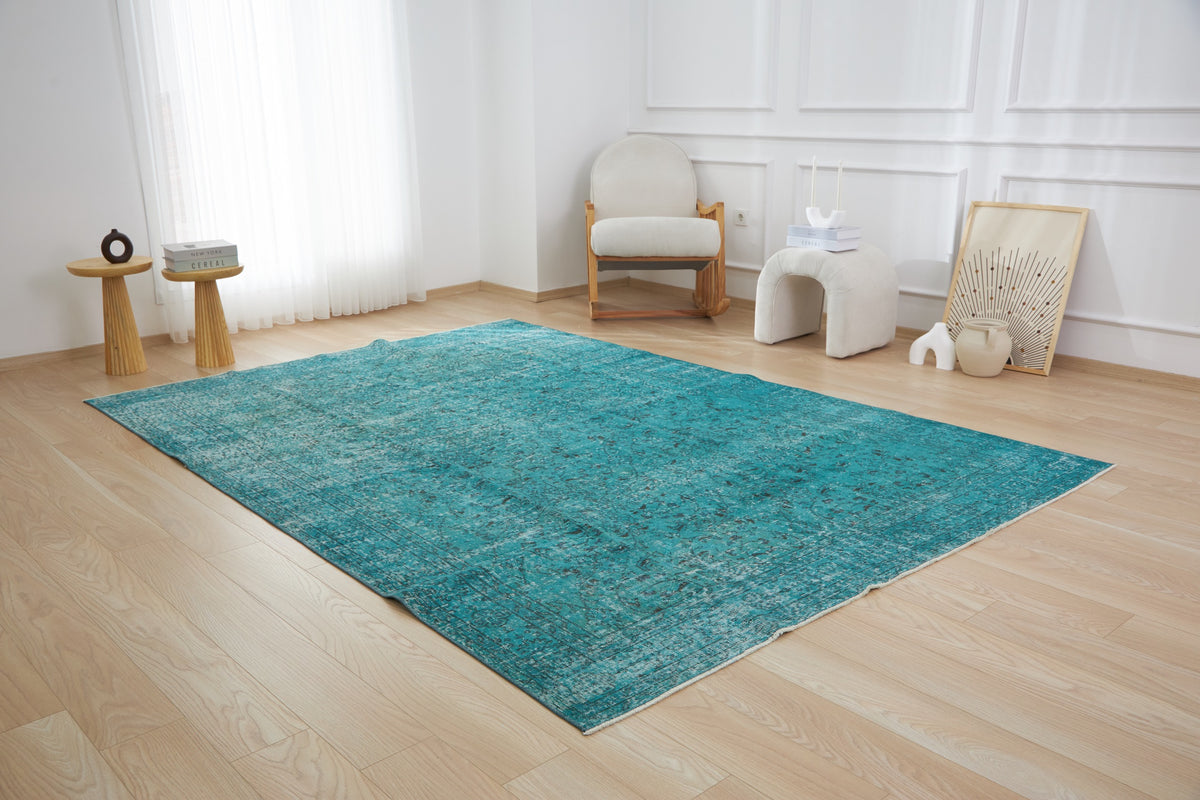 Maliyah | Overdyed Allure | Vintage Area Carpet | Kuden Rugs