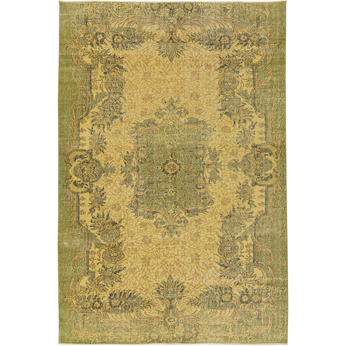 Nahimana | Medallion Vintage | Hand-Knotted Turkish Area Rug | Kuden Rugs