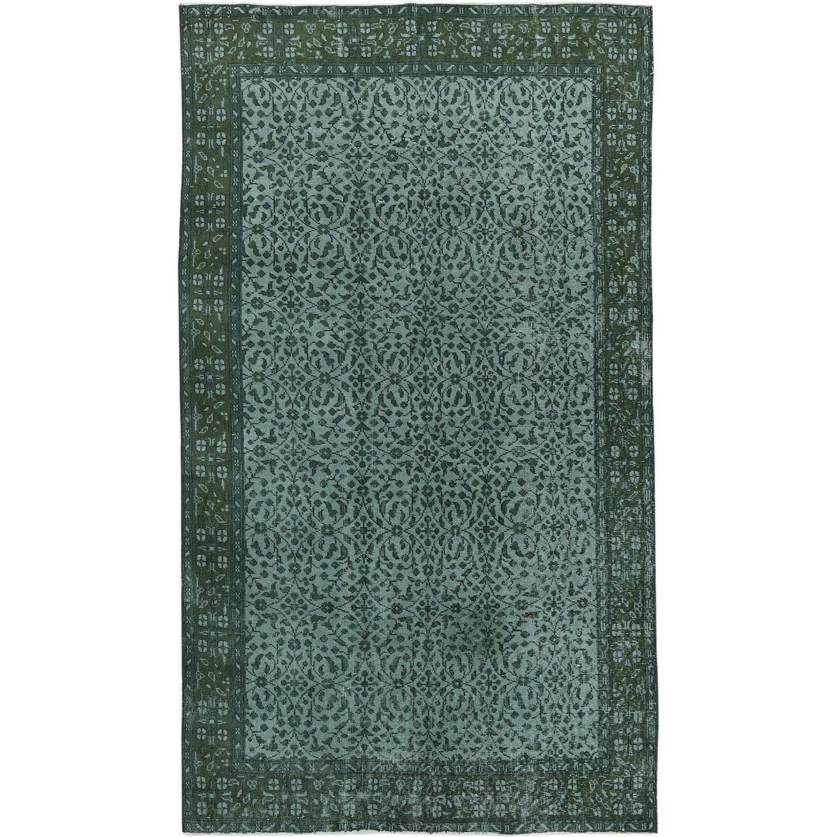 Norah | Tranquil Turquoise Vintage Area Rug | Kuden Rugs