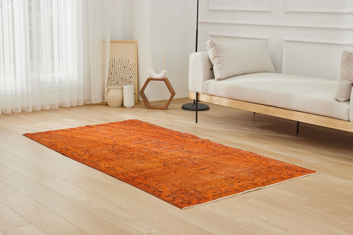 Turkish Overdyed Rug | Opal's Medallion Charm | Kuden Rugs