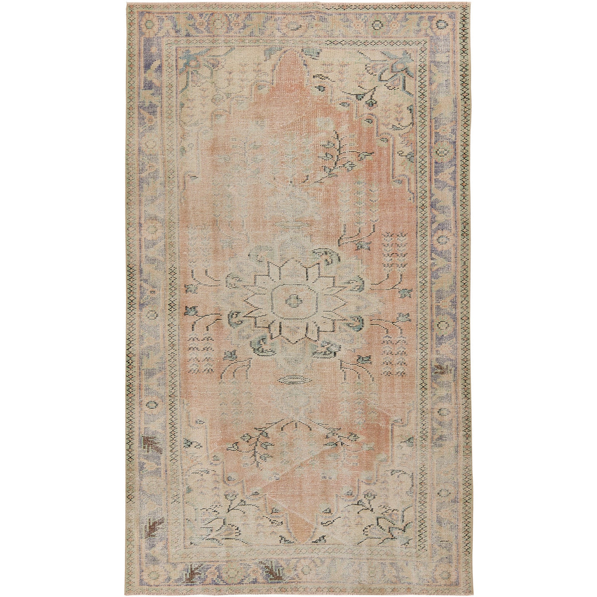 Orla | Medallion Vintage | Hand-Knotted Turkish Area Rug | Kuden Rugs
