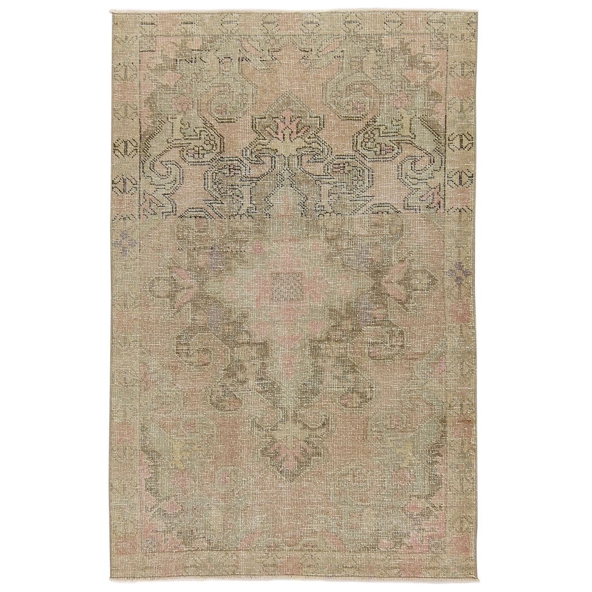 Paitlyn | Vintage Turkish Splendor | Exquisite Pink Rug | Kuden Rugs