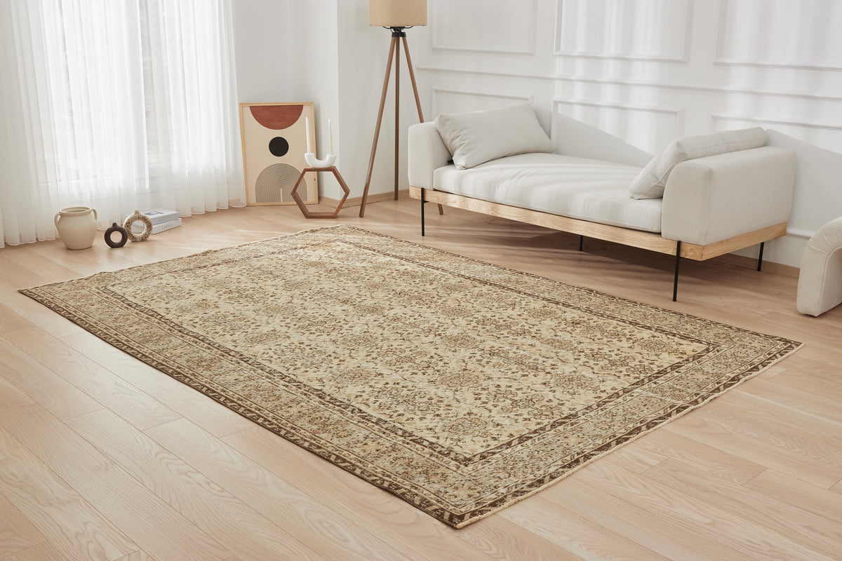 Paschale | Beige Elegance | Authentic Antique washed Carpet | Kuden Rugs