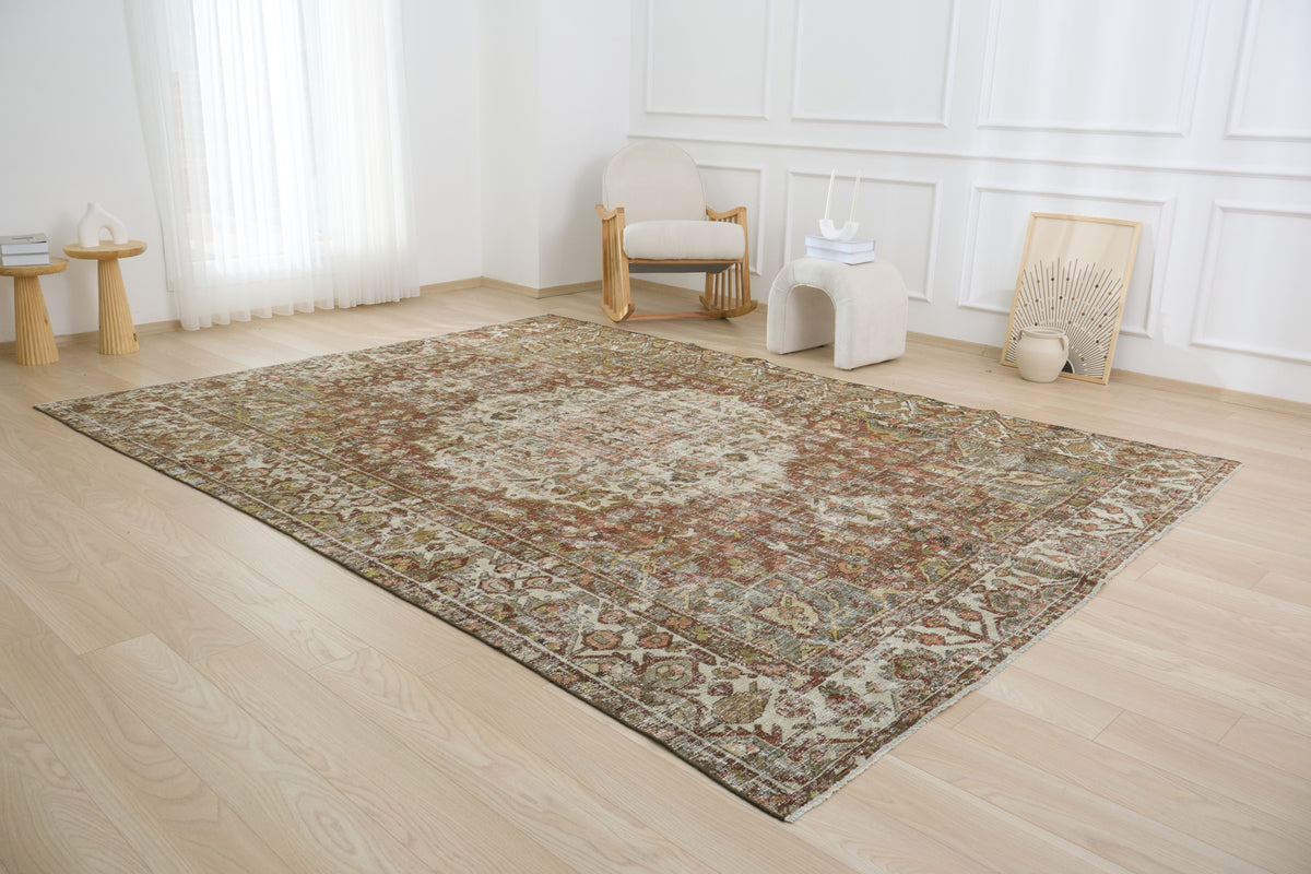 Turkish Overdyed Rug - Rhodia: A Distinctive Blend of Vintage and Modern | Kuden Rugs