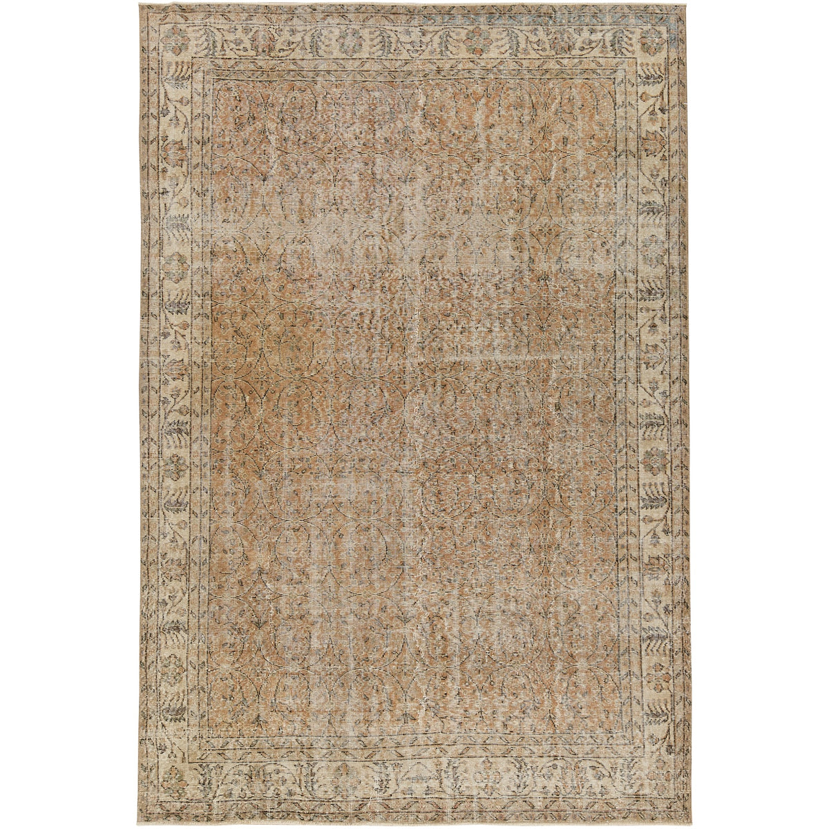 Richenda | Allover Vintage | Hand-Knotted Turkish Area Rug | Kuden Rugs