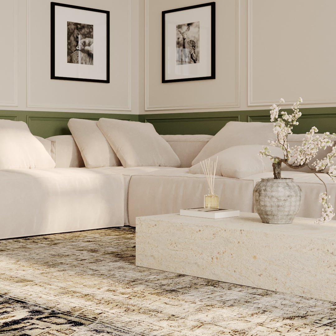 Ornate Handmade Rug with Classic Elegance - Kuden Rugs