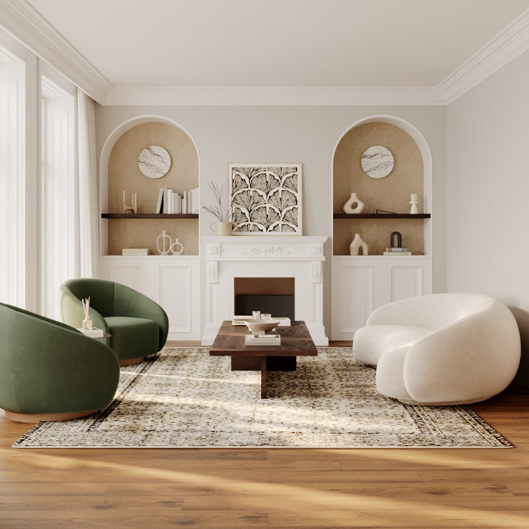 Handwoven Rug with a Modern Twist on Vintage - Kuden Rugs