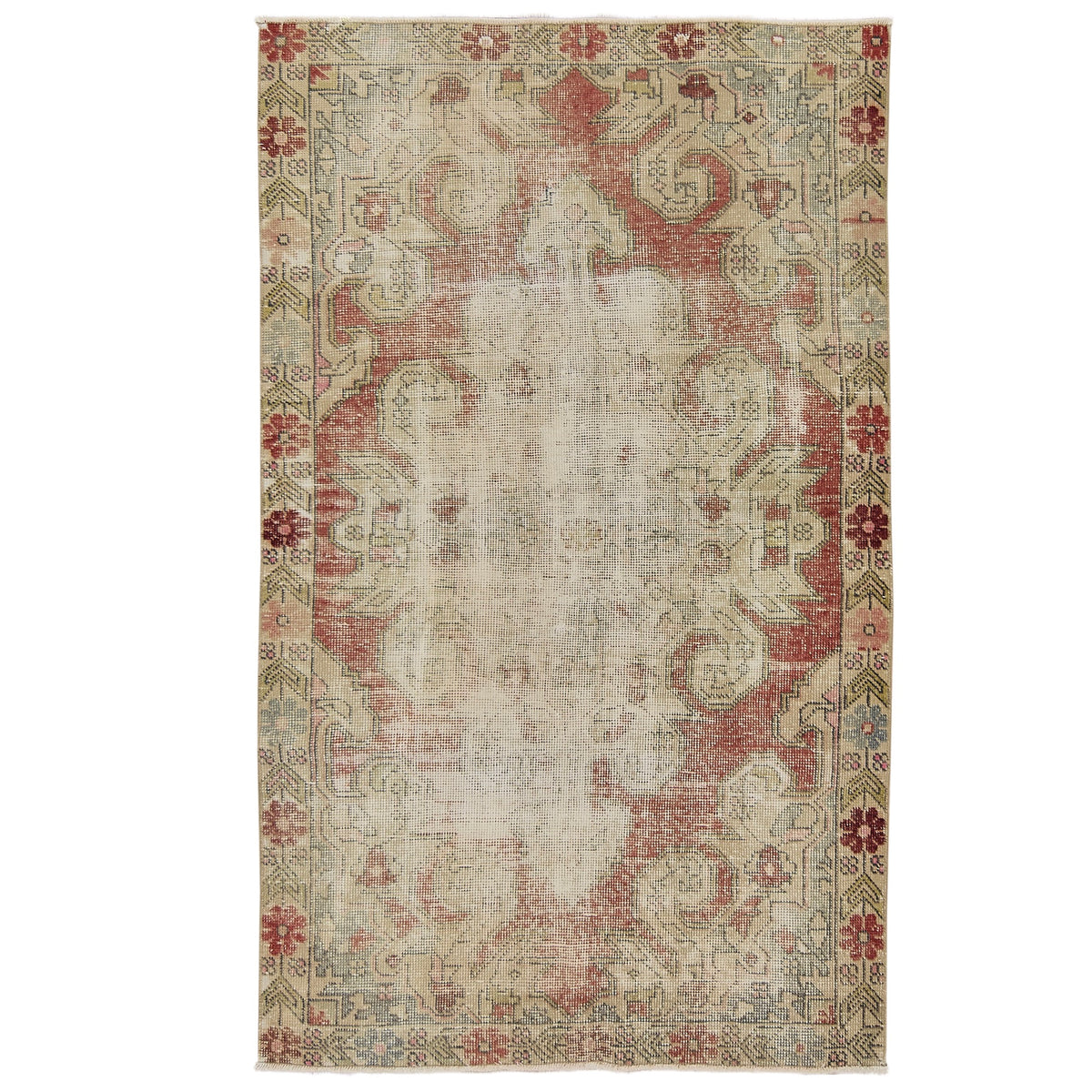 Saniyah | Vintage Turkish Grandeur | Exquisite Red Rug | Kuden Rugs
